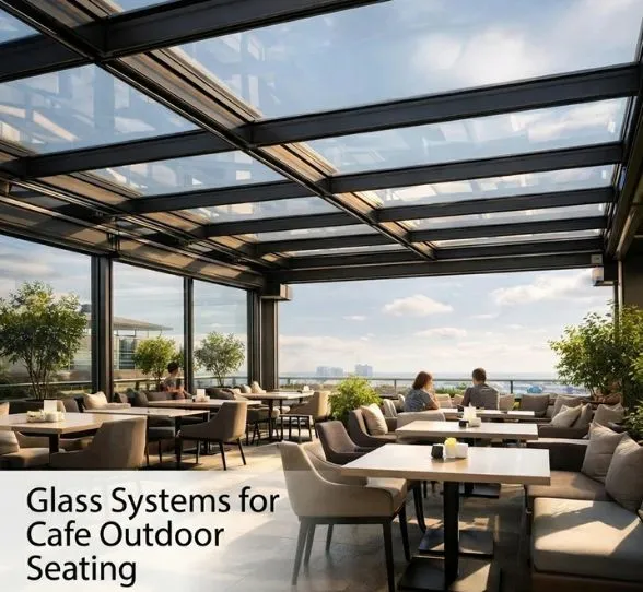 Best Glass Systems for Cafe Outdoor Seating Design Ideas