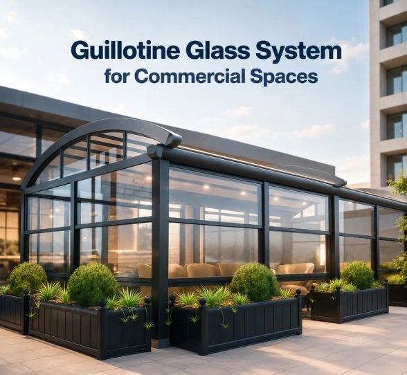Guillotine Glass System for Commercial Spaces in Pakistan