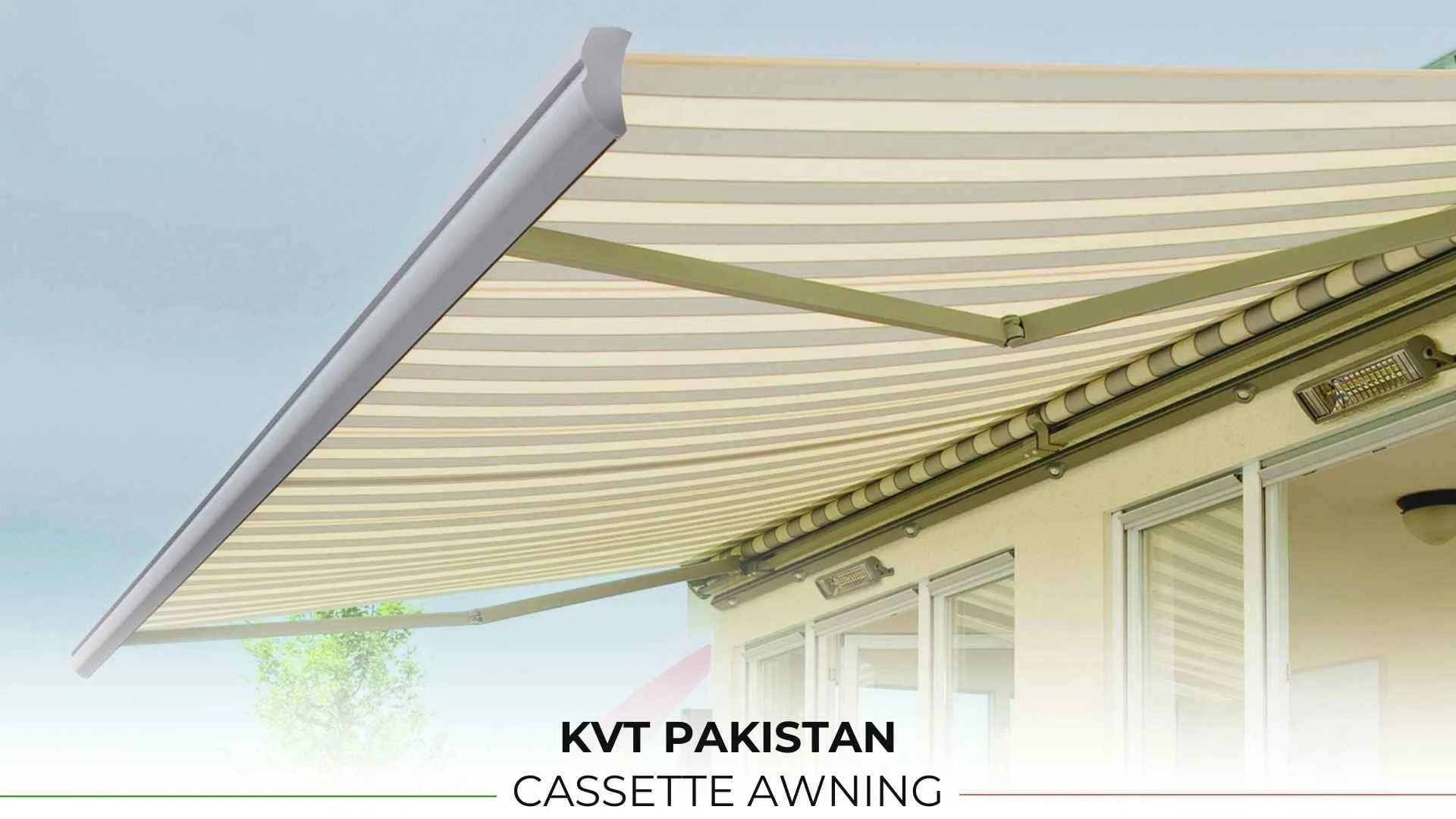 full cassette electric awnings by KVT Pakistan